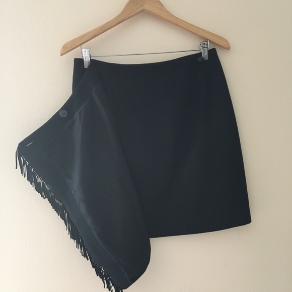 David Eliot Wool Wrap Skirt - Picture 6 of 8